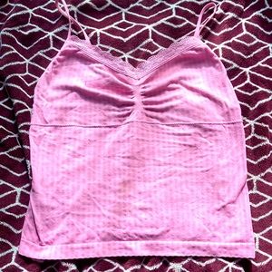 Light pink XL coquette pink tank top